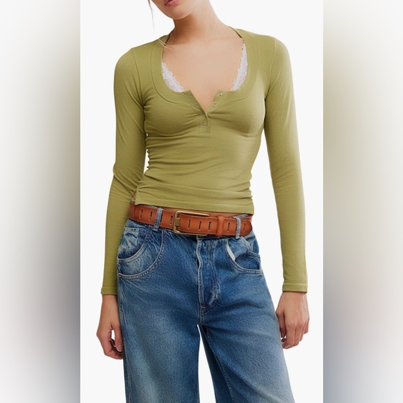Free People Tops - Wide‎ Awake Layering NWOT spring melon